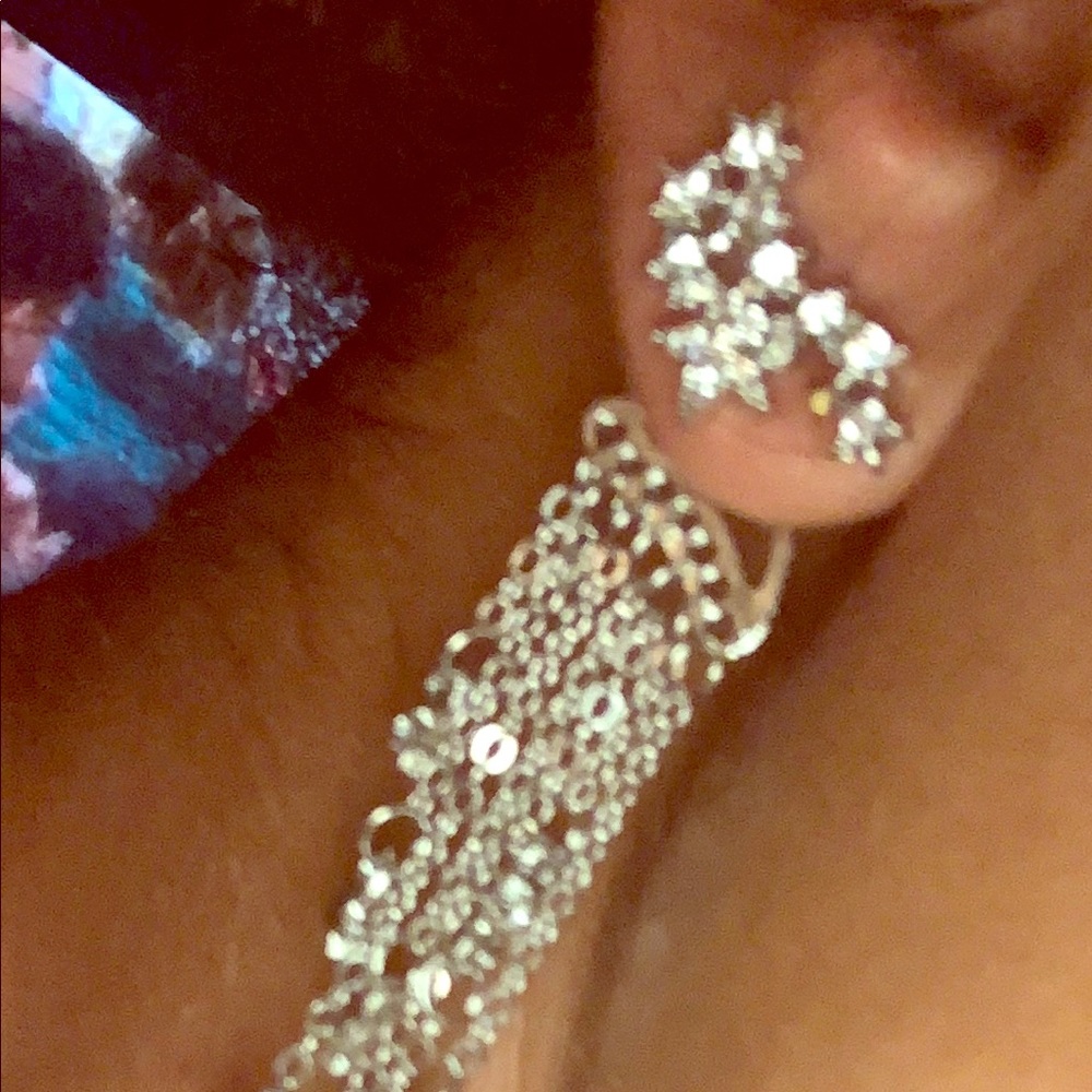 Silver earrings